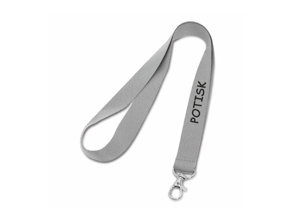 Šňůrka na krk LARIAT s potiskem (Barva černá, POTISK - reklamní předměty 100 ks, Počet potisků 1 produkt 2 ks)