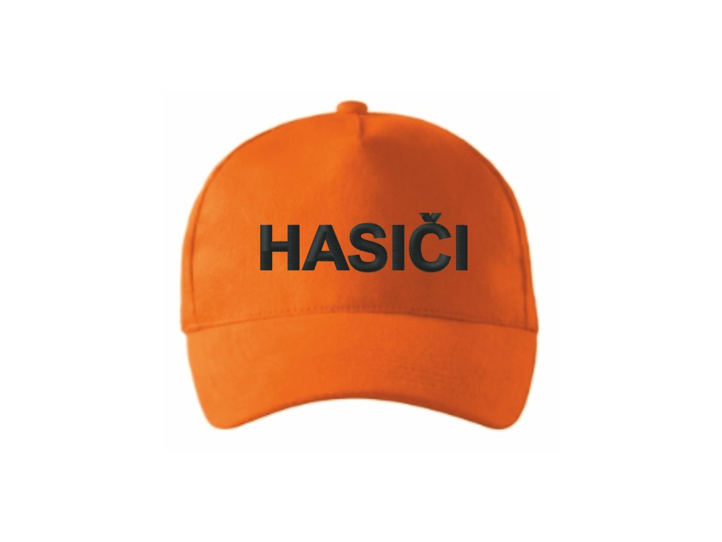 Dětská čepice pro hasiče s výšivkou (Barva černá)