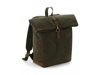 Batoh Heritage Waxed Canvas (Velikost uni, Barva černá)