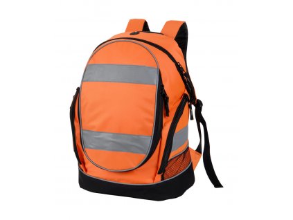 Batoh Hi-Vis (Velikost uni, Barva oranžová-černá)