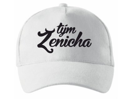 Čepice na rozlučku se svobodou TÝM ŽENICHA (Barva bílá)