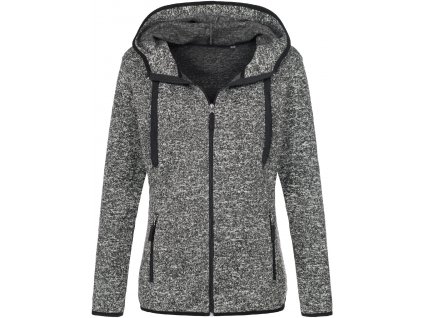 (PS) (05.5950) Stedman Knit Fleece Jacket Women [dark grey melange] (1)