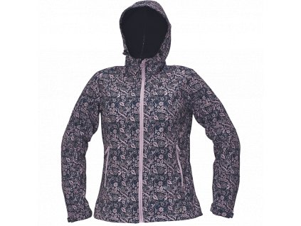 Dámská softshellová bunda YOWIE (Velikost XS, Barva fialová-námořní modrá)