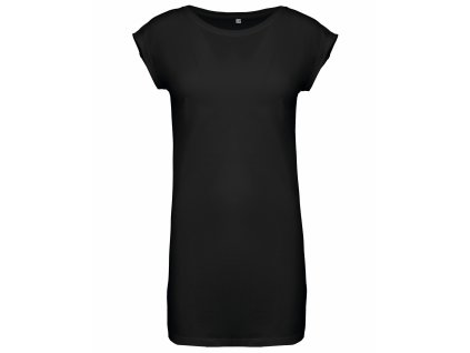 Dámské dlouhé tričko - šaty (Velikost S/M, Barva černá)