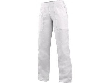 Dámské kalhoty CXS DARJA s pasem do gumy (Velikost 36, Barva bílá)