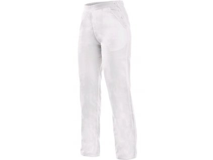 Dámské kalhoty CXS DARJA s pevným pasem (Velikost 36, Barva bílá)