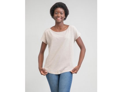 Dámské tričko Loose Fit (Velikost XS, Barva bílá)