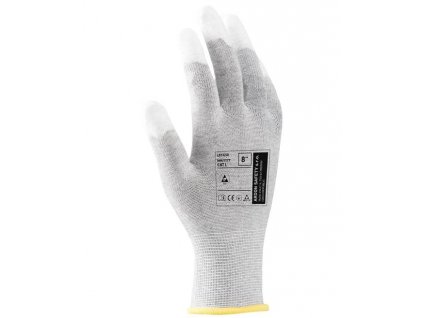 ESD rukavice ARDONSAFETY/LEO ESD (Velikost 6, Barva šedá)