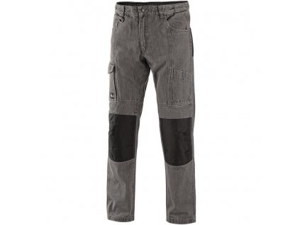 Kalhoty jeans CXS NIMES III (Velikost 46, Barva šedá-černá)