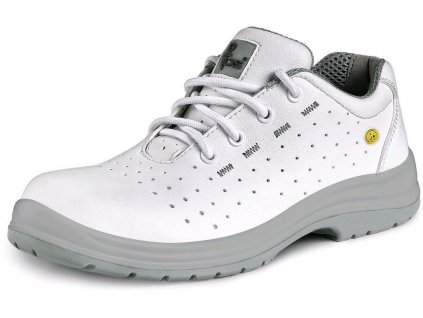 Polobotka perforovaná CXS WHITE LINDEN O1 ESD (Velikost 36)