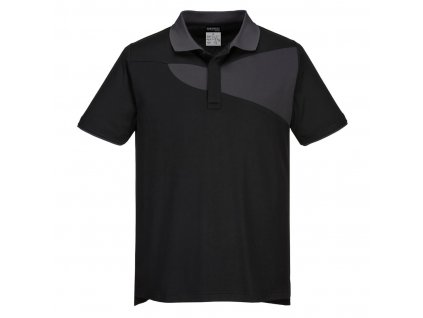 Polokošile PW2 S/S (Velikost L, Barva černá-šedá)