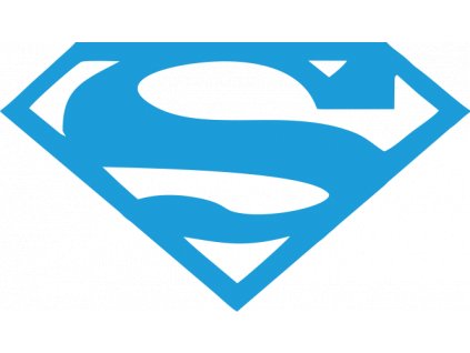 Potisk SUPERMAN 2 (Barva bílá, Velikost motivu 8 cm)