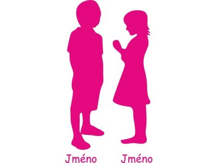 Samolepka SOUROZENCI (Barva žlutá)