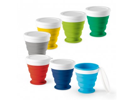 Skládací cestovní kelímek 250 ml ASTRADA (Barva modrá)