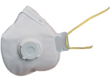 Skládací filtrační polomaska s ventilkem CXS SPIRO P1 (Barva bílá)