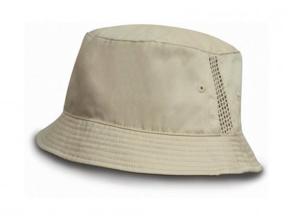 Sportovní klobouk se síťovými vsadkami (Velikost uni, Barva naturální)