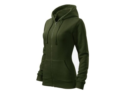 Módna dámska mikina na zips