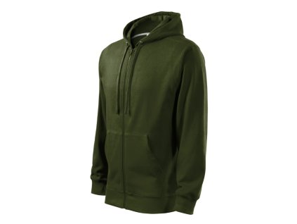 Módna mikina na zips pre mužov