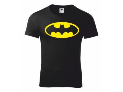 Tričko s Batmanem SPECIÁL (Velikost S, Barva potisku neon orange)
