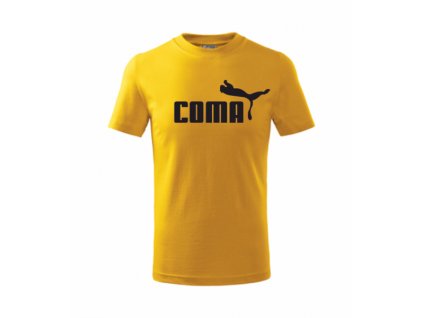 Tričko s COMA (Velikost XS, Barva bílá)