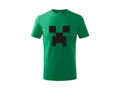 Tričko s MINECRAFT CREEPEREM (Velikost XS, Barva bílá)
