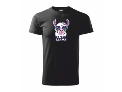 Tričko s NO PROB-LLAMA (Velikost XS, Barva bílá)