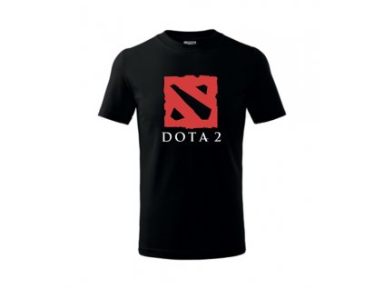 Tričko s potiskem DOTA (Velikost XS, Barva bílá)