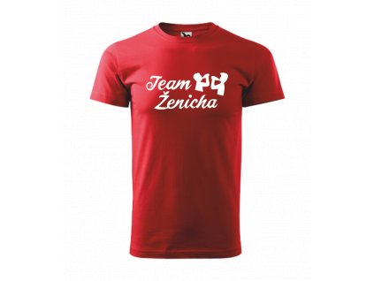 Tričko s TEAM ŽENICHA (Velikost XS, Barva bílá)