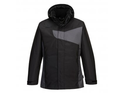 Zimní bunda PW2 (Velikost L, Barva černá-šedá)