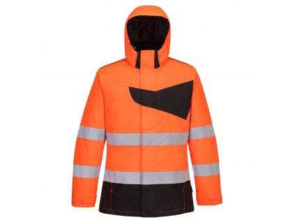 Zimní bunda PW2 Hi-Vis (Velikost 4XL, Barva oranžová-černá)