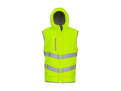 Zimní reflexní vesta Kensington Hooded (Velikost S, Barva fluorescenční oranžová)