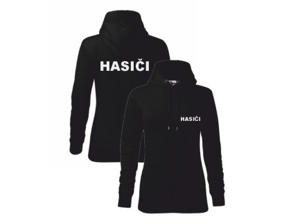 Černá dámská mikina pro hasiče