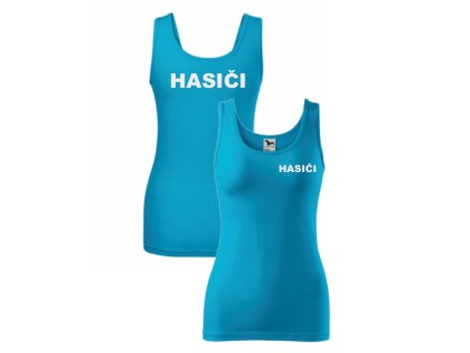 Tyrkysové dámské tílko pro hasiče