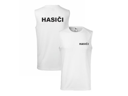 Bílé pánské tílko pro hasiče