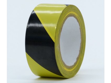 Výstražná páska PVC pravá (Barva žlutá-černá)