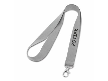 Šňůrka na krk LARIAT s potiskem (Barva černá, POTISK - reklamní předměty 100 ks, Počet potisků 1 produkt 2 ks)