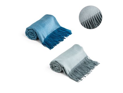 100% akrylová deka s hladkou stuhou