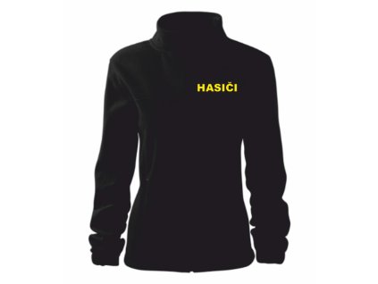 Dámská mikina s výšivkou Hasiči (Velikost XS, Barva černá)