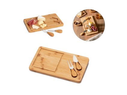 Bambusová doska na syr WOODS