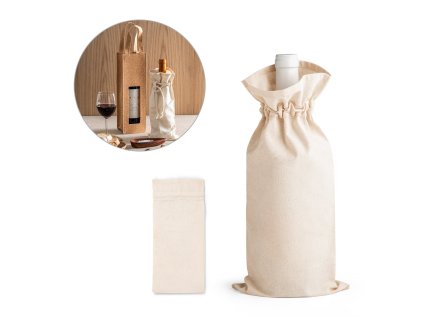 vrecko na fľašu JEROME zo 100 % bavlny