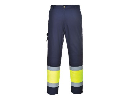 Dvoubarevné kalhoty Combat Hi-Vis výprodej (Velikost L, Barva žlutá-námořní modrá)