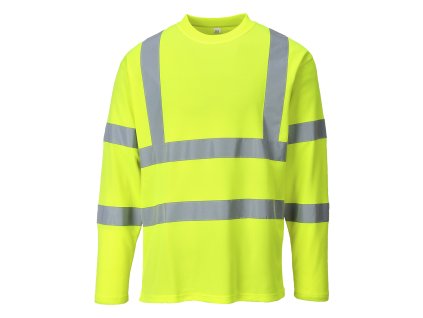 Triko Hi-Vis s dlouhými rukávy výprodej (Velikost S, Barva žlutá)