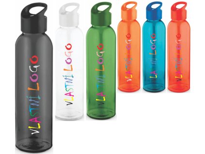 Skleněná láhev PORTIS GLASS 500 ml s vlastním potiskem (Barva černá)