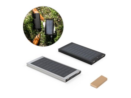 Powerbanka 8 000 mAh se solárním panelem CLERK