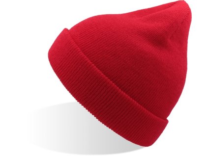 zimni detska čepice červena
