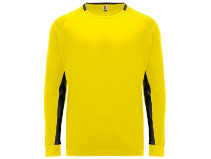 Brankářské triko s dlouhým rukávem PORTO (Velikost 12 let, Barva černá-neon yellow)