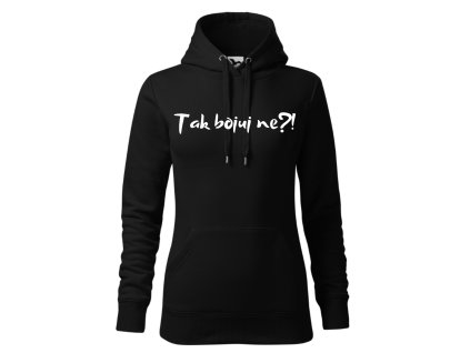 Mikina dámská TAK BOJUJ NE? (Velikost XS, Barva bílá)