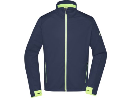 tmavě modrá softshellová sportovní bunda