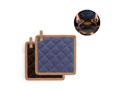 CLOVES. Chňapka z bavlněného plátna (275 g/m²) (Barva černá)