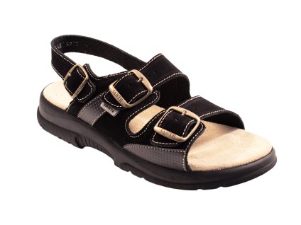 Pánské zdravotní pantofle SANTÉ N/517 (Velikost 42, Barva černá)